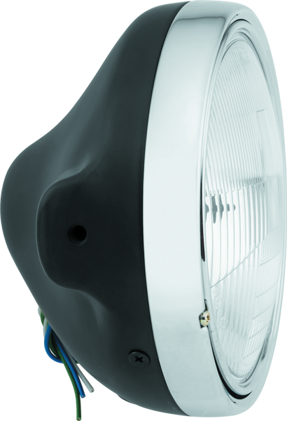 BikeMaster 7in Slim Headlight Side Mount - Black - 152457 Photo - Primary