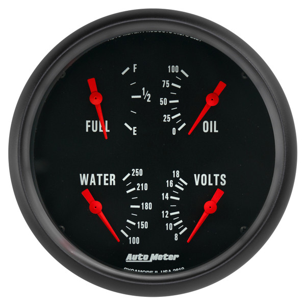 Autometer Z-Series Quad 5in. - 0 OhmE-90 OhmF - 2819 Photo - Primary