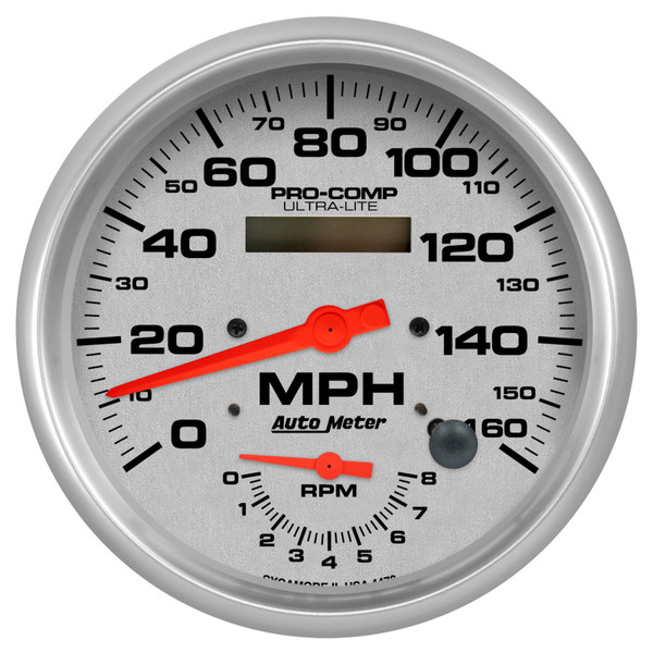 Autometer Ultra-Lite 160mph & 8k RPM Electric Program Tach/Speedo 5in. Gauge - 4478 Photo - Primary
