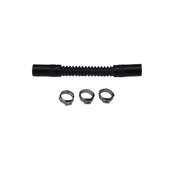 Deatschwerks Convoluted Tubing 100mm Length x 8mm ID Side 1 x 8mm ID Side 2 - Black - 9-CT-4-516 Photo - Primary