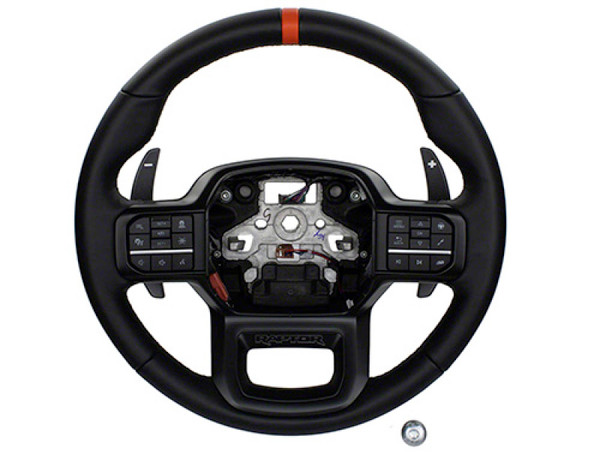 Ford Racing 2021+ F-150 Raptor Steering Wheel Kit - Black - M-3600-F15B User 1