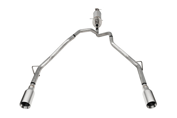 Corsa  25-26 Ram 2.5in Stainless Steel Sport Cat-back Dual Rear Exit 5.0in Polished Tip - 21309 Photo - Primary