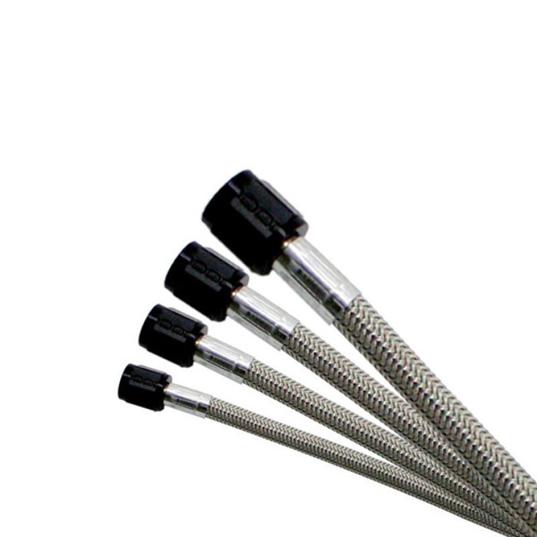 Nitrous Express 8AN 60in Stainless Steel Braided Hose (Black Ends) - 12860 Photo - Primary