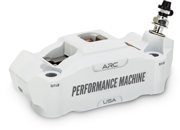 Performance Machine 125 x 4 Race Series Radial Mount Caliper with ARC - Right - White - 0052-2426-WC User 1