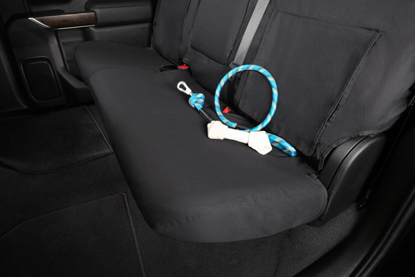 Covercraft 2024+ Jeep Gladiator Electric Polycotton SeatSaver Front Row Seat Covers - Charcoal - SS2627PCCH Photo - out of package