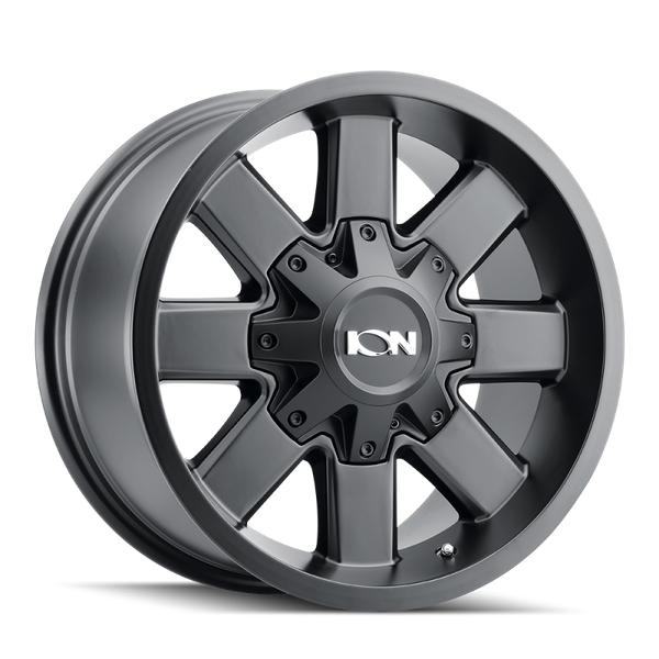 ION 141 18x9 / 8x170 BP / 18mm Offset / 125.2mm Hub Satin Black Wheel - 141-8970B18 Photo - Primary