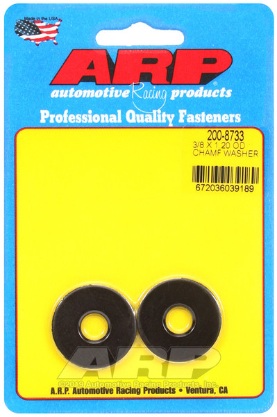 ARP 3/8 ID 1.20 OD chamfer black washers - 200-8733 Photo - Primary