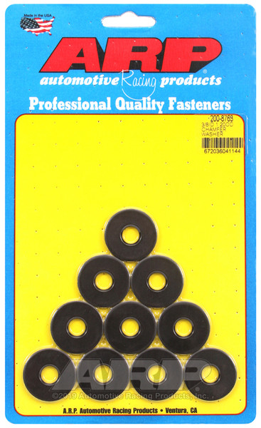 ARP 3/8 ID 1.20 OD chamfer black washers - 200-8763 Photo - Primary