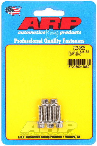 ARP 10-32 x .625 12pt SS bolts - 702-0625 Photo - Primary