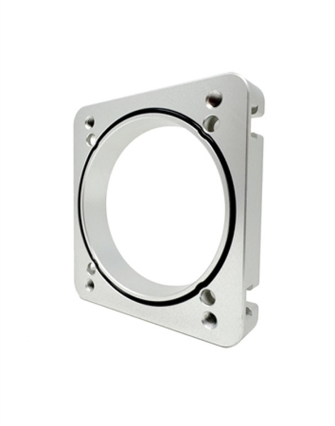 Torque Solution 06-21 Subaru STI EJ Big Bore Manifold Big Bore 76mm Throttle Body Adapter - Silver - TS-SU-870P-S User 1