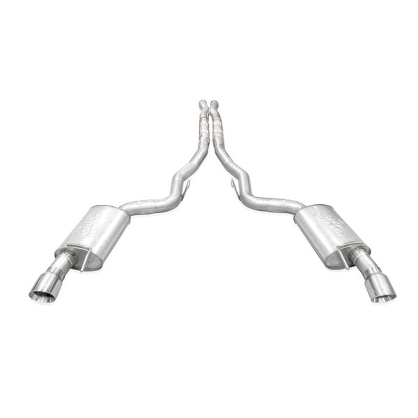 Stainless Works 2024 Mustang GT Catback Dual Tips Redline Sound X-Pipe Performance Connect Exhaust - M24CBXPCR Photo - Primary