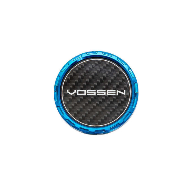 Vossen Classic Carbon Billet Sport Cap 2.0 - Large (VHFL) - Transparent Blue - Twill Weave (Gloss) - CAPBSC2-LG-CL-BL-W Photo - Primary