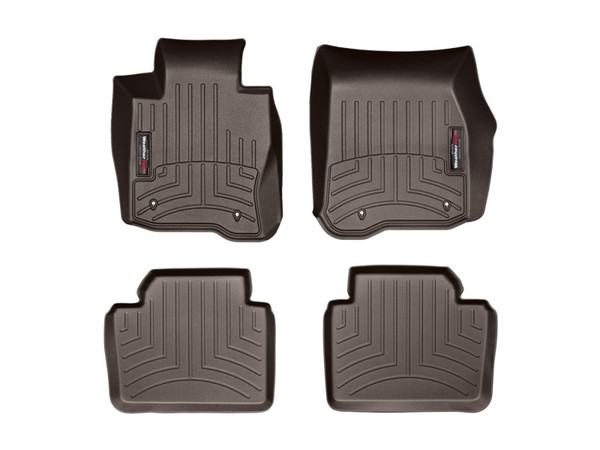 WeatherTech 2012+ BMW 3-Series Front & Rear FloorLiner - Cocoa - 475701-474102 Photo - Primary