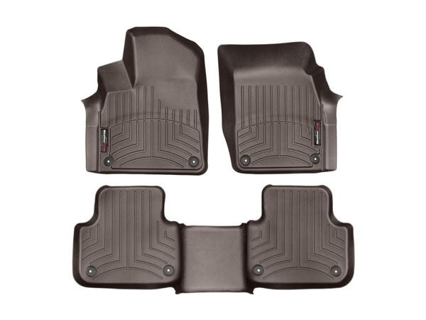 WeatherTech 2017+ Audi Q7 Front & Rear FloorLiner - Cocoa - 47887-1-2 Photo - Primary