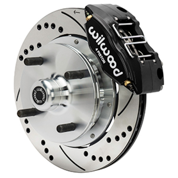 Wilwood 73-76 Porsche 914 Front Powerlite Brake Kit Drilled & Slotted - Black - 140-17474-D Photo - Primary