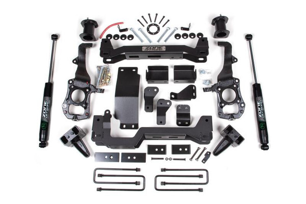 Zone Offroad 021 Ford F150 4in Front 2in Rear Suspension Lift System - Nitro Shocks - ZONF99N Photo - Primary
