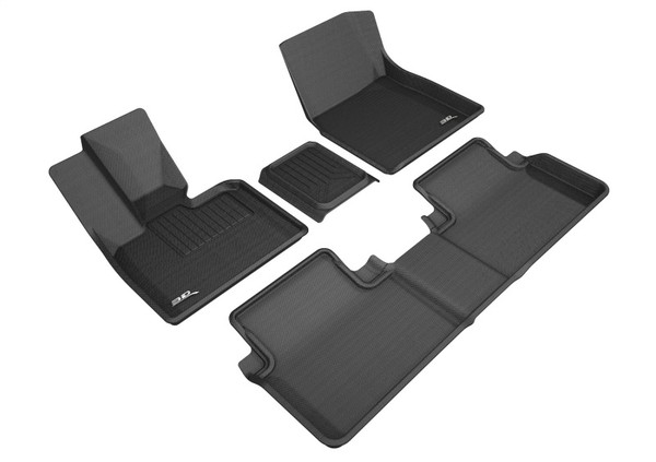3D MAXpider 14-19 BMW I3 Kagu 1st  2nd Row Floormats - Black - L1BM09401509 Photo - Primary