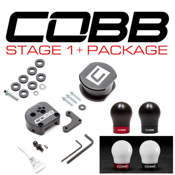 Cobb 13-18 Ford Focus ST / 16-18 Focus RS Stage 1+ Drivetrain Package (White w/Red Shift Knob) - FOR0DT00EI-W-RD Photo - Primary
