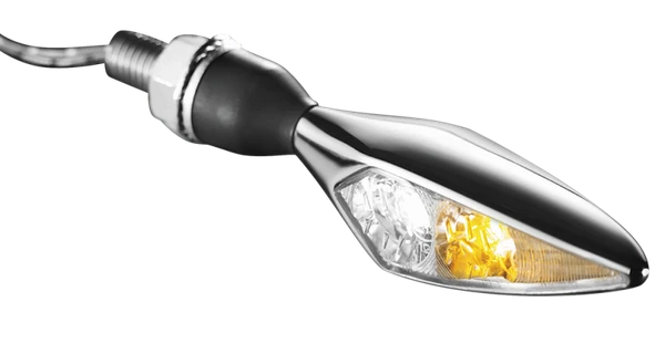 Kuryakyn Rhombus Front Right White/Amber Chrome - 2539 Photo - Primary