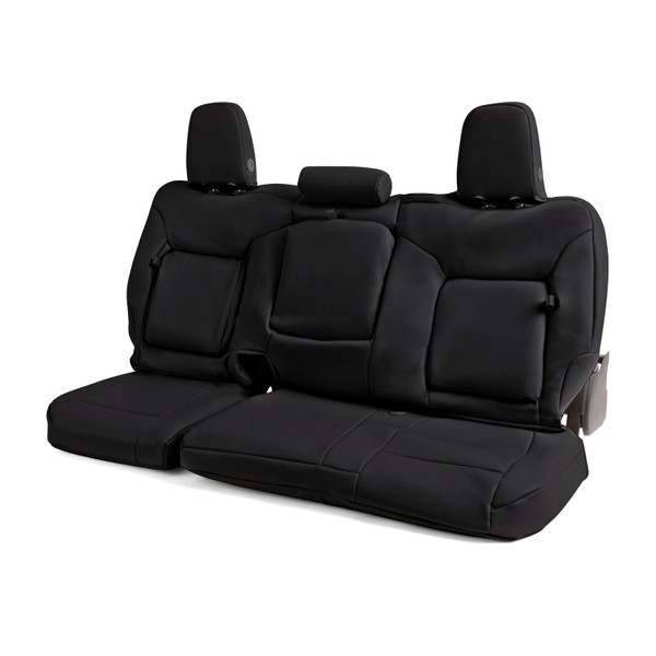 Covercraft 23-24 Ford SuperDuty Leatherette PrecisionFit Custom Front Row Seat Covers - Black - GTF4343ABLTBK Photo - out of package