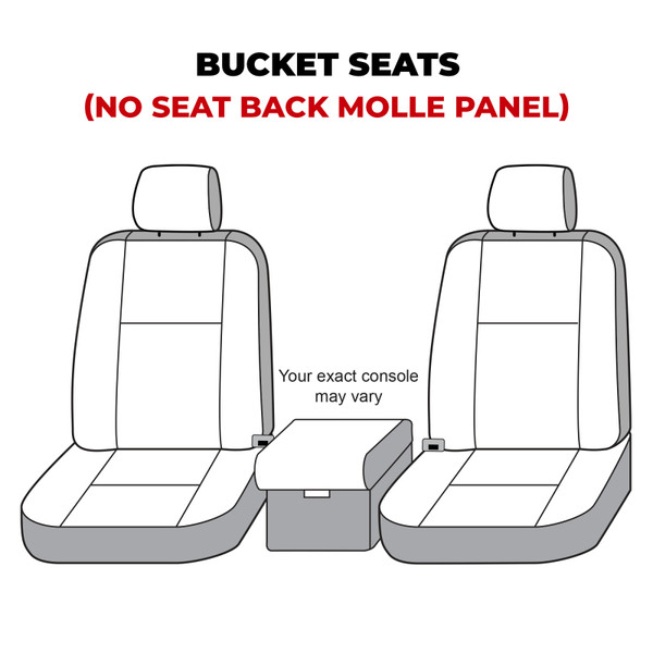 Covercraft 21-24 Ford Bronco Polycotton SeatSaver Custom Front Row Seat Covers - Charcoal - SS2559PCCH Photo - out of package