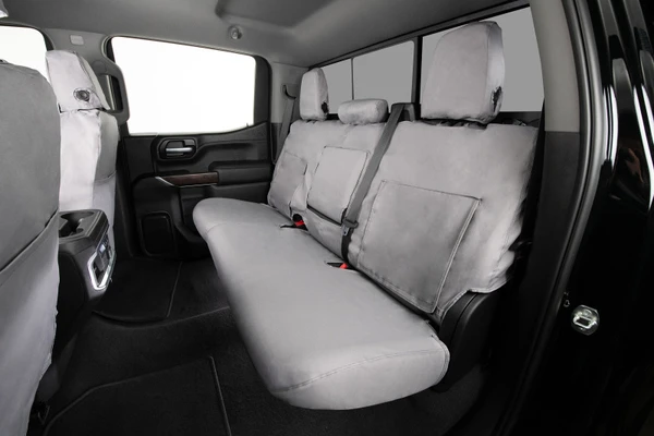 Covercraft 18-23 Honda Odyssey Polycotton SeatSaver Custom Front Row Seat Covers - Grey - SS3478PCGY Photo - out of package