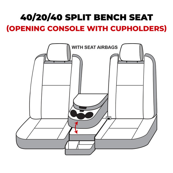 Covercraft 22-24 Dodge RAM 2500 Polycotton SeatSaver Custom Front Row Seat Covers - Misty Grey - SS3500PCCT Photo - out of package
