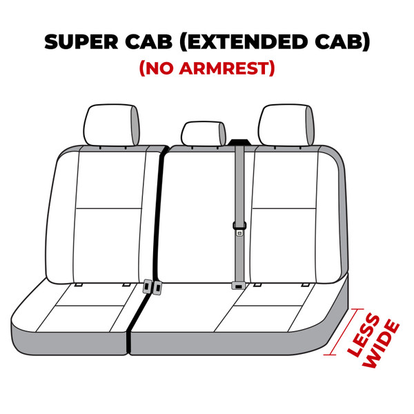 Covercraft 19-24 Ford F-150 Polycotton SeatSaver Custom Second Row Seat Covers - Charcoal - SS8492PCCH Photo - out of package