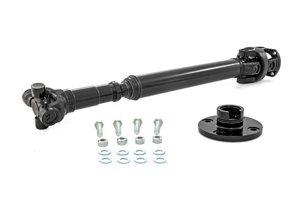 Restore Driveline Smoothness: If your Ram 2500 with a 5-inch suspension lift is struggling with vibrations or poor shaft geometry, Rough Country's Front CV Driveshaft provides a precision upgrade engineered to improve driveline angles and reduce unwanted vibration.Engineered for Lifted Durability: Built with exact length specifications for lifted Super Duty trucks, this driveshaft features premium CV joints and a design that handles suspension travel without compromise. It delivers smoother articulation and reliable performance where the factory shaft falls short.Strength That Lasts: Constructed to be twice as strong as the factory driveshaft, this upgrade stands up to the demands of off-road use and rough terrain, giving your lifted Ram 2500 the durability and dependability it needs.
