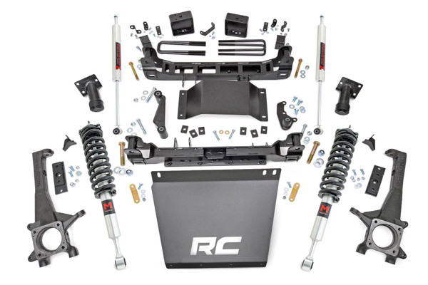 Total Transformation: Elevate your second-generation Toyota Tacoma with Rough Country's 6-inch lift kit, delivering boosted ground clearance and an aggressive stance for superior off-road capability.Premium Components: This all-inclusive kit features durable lifted knuckles, front and rear crossmembers, and stronger-than-cast fabricated lift blocks, ensuring long-lasting performance and reliability.Hassle-Free Installation: No need for strut disassembly or a compressor-installation is quick and easy, so you can hit the trails faster.Unmatched Ride Quality: Fully configurable with all shock and strut options, choose from our nitrogen-charged N3 shocks for a smooth highway ride or upgrade to the premium Vertex reservoir for maximum off-road performance.Aggressive Look & Performance: Run up to 33x12.50 tires while achieving a bold, lifted profile that commands attention. Backed by Rough Country's Limited Lifetime Replacement Guarantee, this kit is built to go the distance.