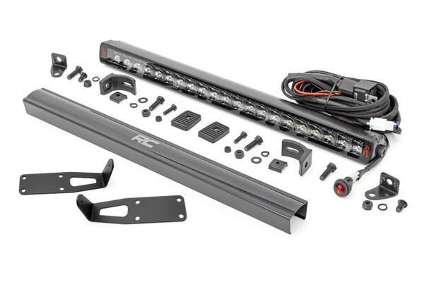 Bring LED lighting power to your Dodge RAM with Rough Country's 20-inch LED Bumper Mount Kit. This mounting solution allows you to easily install a 20-inch LED Light Bar in the factory bumper recess in Dodge 2500's and 3500ΓÇÖs while still allowing you to utilize the factory tow hooks.This easy-to-install mount can be attached with common tools in a home garage. Once installed, this mounting kit gives your LED light a clean, flush look that blends in perfectly with the factory bumper. Plus, by having a 20-inch LED Light in the factory bumper recess, you're always guaranteed to have plenty of LED Lighting power in the perfect, straight-forward position for illuminating off-road off-road hazards on the trail ahead. This kit includes Rough Country's Lifetime Replacement Guarantee.