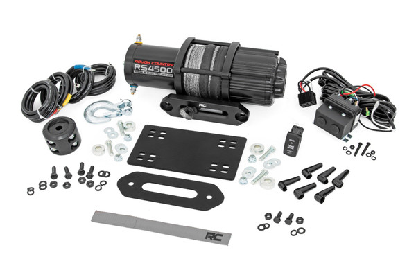 Gain peace of mind on the trail and overcome off-road obstacles with ease with Rough CountryΓÇÖs Can-Am┬áWinch Mounting Plate. This easy-to-install kit upgrades your UTV with essential recovery capabilities for when you need it most.\
Made of a durable 3/16ΓÇ¥ steel construction, this heavy duty winch plate features dual mounting bolt patterns designed to firmly fit 3,500lb-5,000lb winches so you can choose the exact setup you require. Each late is powder coated black to ward off the elements and provide a long lifespan of good looks and performance.\
Installation is a breeze, with no drilling required! Simply bolt-on this upgrade and attach your winch and youΓÇÖre ready for whatever the trail throws your way.