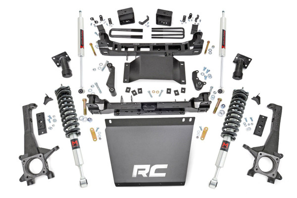 Total Transformation: Elevate your Toyota Tacoma with Rough Country's 6-inch lift kit, delivering boosted ground clearance and an aggressive stance for superior off-road capability.Premium Components: This all-inclusive kit features durable lifted knuckles, front and rear crossmembers, and stronger-than-cast fabricated lift blocks, ensuring long-lasting performance and reliability.Hassle-Free Installation: No need for strut disassembly or a compressor-installation is quick and easy, so you can hit the trails faster.Unmatched Ride Quality: Fully configurable with all shock and strut options, choose from our nitrogen-charged N3 shocks for a smooth highway ride or upgrade to the premium Vertex reservoir for maximum off-road performance.Aggressive Look & Performance: Run up to 33 x 12.50 tires while achieving a bold, lifted profile that commands attention. Backed by Rough Country's Limited Lifetime Replacement Guarantee, this kit is built to go the distance.
