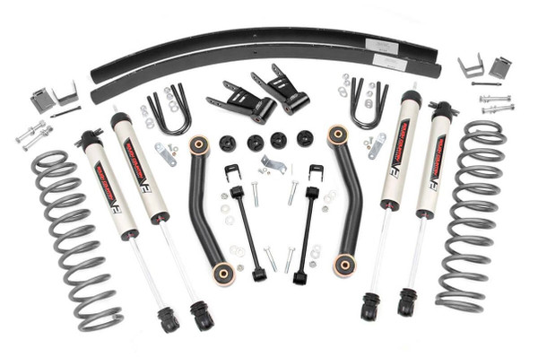 This all inclusive lift kit features everything you need to hit the ground running, with an exciting upgrade to our previous design. This kit now features our new Nitrogen charged N3 shocks with custom 10 stage variable valving. With this redesigned lift, you'll be paired up with the most versatile shocks on the market - balanced for performance on and off-road and custom tuned for this application. This lift also ships with a set of lifted coil springs, which help level the vehicle while providing┬áenough clearance to run up to 32" tires. Standard, this kit ships with rear add-a-leaf springs to┬ábring new life into your rear suspension.