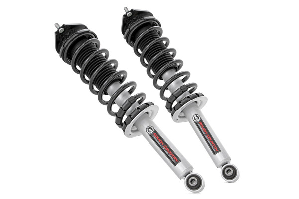 Do you want a great-looking lifted truck that still rides like the day you bought it? Take your truck to new heights while preserving ride quality with Rough Country's N3 Performance Lifted Struts. Our Nitrogen charged, loaded struts add ride height to your truck while maintaining a smooth, factory-like ride. Each strut includes a pre-loaded coil for lightning-fast installation without the need for complicated strut disassembly.\
Rough CountryΓÇÖs Performance N3 Struts feature a massive bore and chrome-hardened piston rod with leak-proof piston seal for exceptional durability during off-road use. Each strut is specifically tuned for its intended application and includes a variable dampening system for outstanding handling and control on all road conditions. These Performance N3 Struts offer improved tire contact with the road for increased stability and performance.\
These struts are engineered to fit perfectly on each intended application, and feature a pre-installed coil spring for easy installation without the need for strut disassembly. Simply remove your factory strut and replace with this easy, convenient system. Add this upgrade to your lift kit for an increased ride height that mimics the factory responsiveness and handling of the OE strut. Includes a 3-year Limited Warranty.
