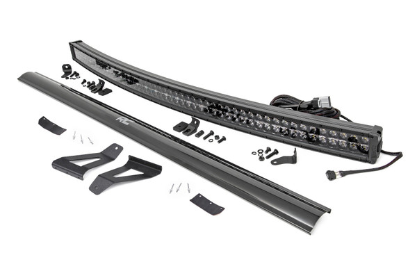 Ride proudly into the night with Rough Country's 50-inch Curved LED Upper Windshield Light Bar Mounts for Jeep Cherokee XJ's. Our durable, steel mounting system is the ultimate solution for adding a Rough Country Curved 50-inch LED Light Bar to your XJ. With its modern, aerodynamic design, this upper windshield mount holds your 50-inch Curved Light Bar above the top of your windshield, giving you an unobscured view of the road. Rough Country Lightning Brackets come with a Lifetime Replacement Warranty!