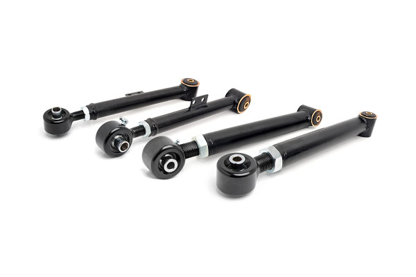 With their ball-in joint, massive 2.5in diameter body, and huge 1.25in threads, these X-Flex Joints offer considerable range, strength, and safety for off-road applications. Upper Arm X-Flex Joints pivot up to twenty degrees, while Lower Arm Joints are capable of a staggering thirty-five degrees pivot range.