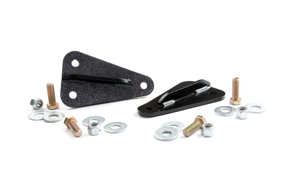The Ford Bronco is a long-standing fan favorite for off-road enthusiasts all over the world, and while they look great lifted, there hasnΓÇÖt been a great solution for the rear sway-bar until now!Rough CountryΓÇÖs Bronco Rear Sway-Bar Bracket lets you keep your factory sway-bar and sway bar links, helping to prevent body roll while providing better articulation in uneven terrain and other obstacles. When lifting a Ford Bronco to allow for greater off-road articulation, many owners find that the factory sway-bar limits the amount of travel their suspension can perform. Some have tried using longer sway bar links, which are prone to bending, while others have completely removed the sway-bar altogether, resulting in poor handling, or body roll.Rough CountryΓÇÖs Rear Sway Bar Brackets are designed to extend the mounting point, allowing you to use your factory sway-bar and links on any Bronco with 4ΓÇ¥-6ΓÇ¥ of lift. Gain better handling, prevent body roll, and enjoy more suspension travel with this easy, bolt-on upgrade.