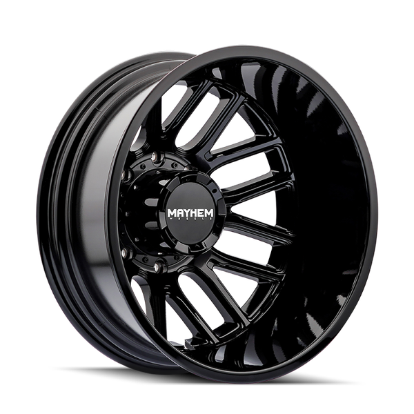 Mayhem 8107D Cogent Dually 20x8.25 / 8x210 BP/ -192mm Offset / 154.2mm Hub Gloss Black Wheel - 8107D-2879BR192 Photo - Primary