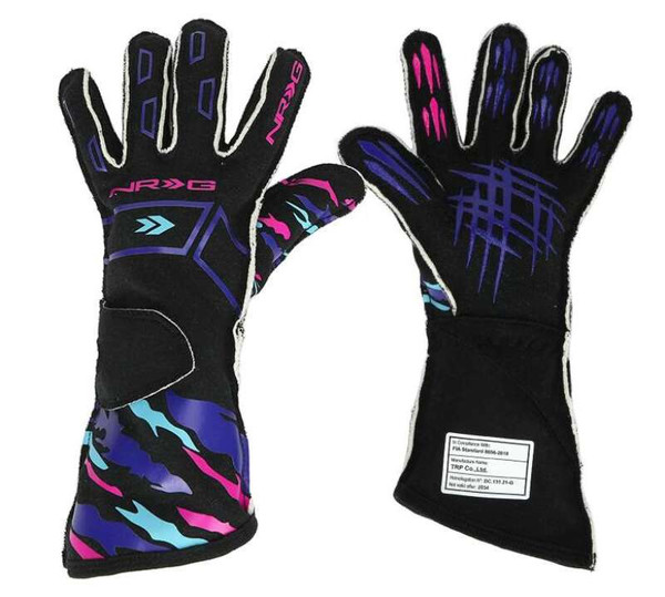 NRG Racing Gloves FIA 8856-2018- Large - GS-700BK-L User 1