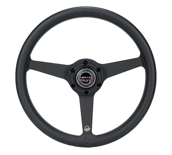 NRG Aluminum Steering Wheel 330mm - Heritage Solid Spoke - Ergonomic Grip - Anadized Black - RST-071-BK Photo - Primary
