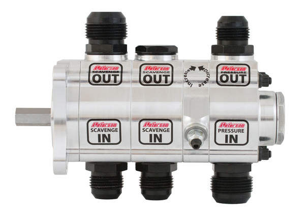 Peterson Fluid Systems R4 3-Stage Oil Pump - Left Side Mount - HV - Rear Drive Drag - 04-3066 Photo - Primary