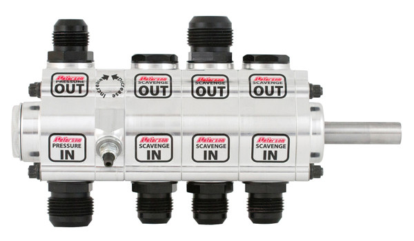 Peterson Fluid Systems R4 4-Stage Oil Pump - Left Side Mount - Rear Drive - Front Pressure - 04-4005 Photo - Primary