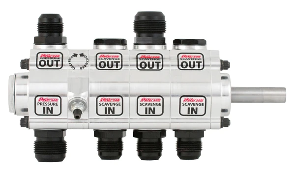 Peterson Fluid Systems R4 4-Stage Oil Pump - Left Side Mount - Rear Drive Drag - 04-4064 Photo - Primary