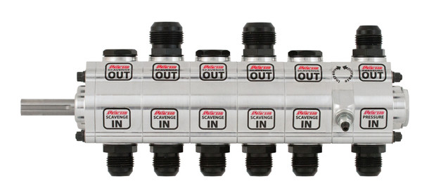 Peterson Fluid Systems R4 6-Stage Oil Pump - Right Side Mount - Rear Drive Drag - Front Pressure - 04-6075 Photo - Primary