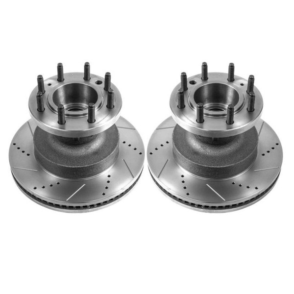Power Stop 21-22 Ford E-450 Super Duty Front Drilled & Slotted Rotor - Pair - AR82130XPR Photo - Primary