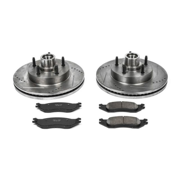 Power Stop 04-05 Ford E-150 Club Wagon Front Z23 Evolution Brake Kit - K4578 Photo - Primary