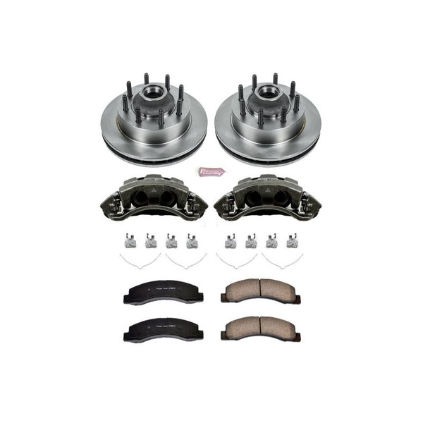 Power Stop 03-04 Ford F-350 Super Duty Front Autospecialty Kit w/Cals - KCOE1392 Photo - Primary