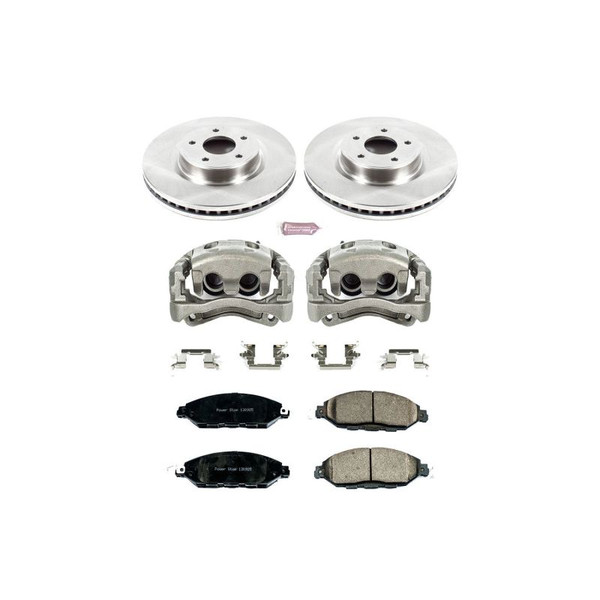 Power Stop 13-19 Nissan Pathfinder Front Autospecialty Kit w/Cals - KCOE6496 Photo - Primary