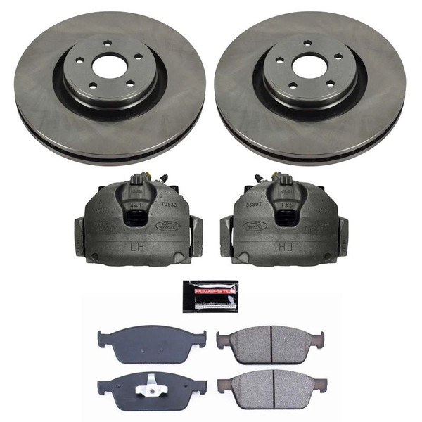 Power Stop 13-14 Ford Focus Front Autospecialty Kit w/Cals - KCOE7146 Photo - Primary